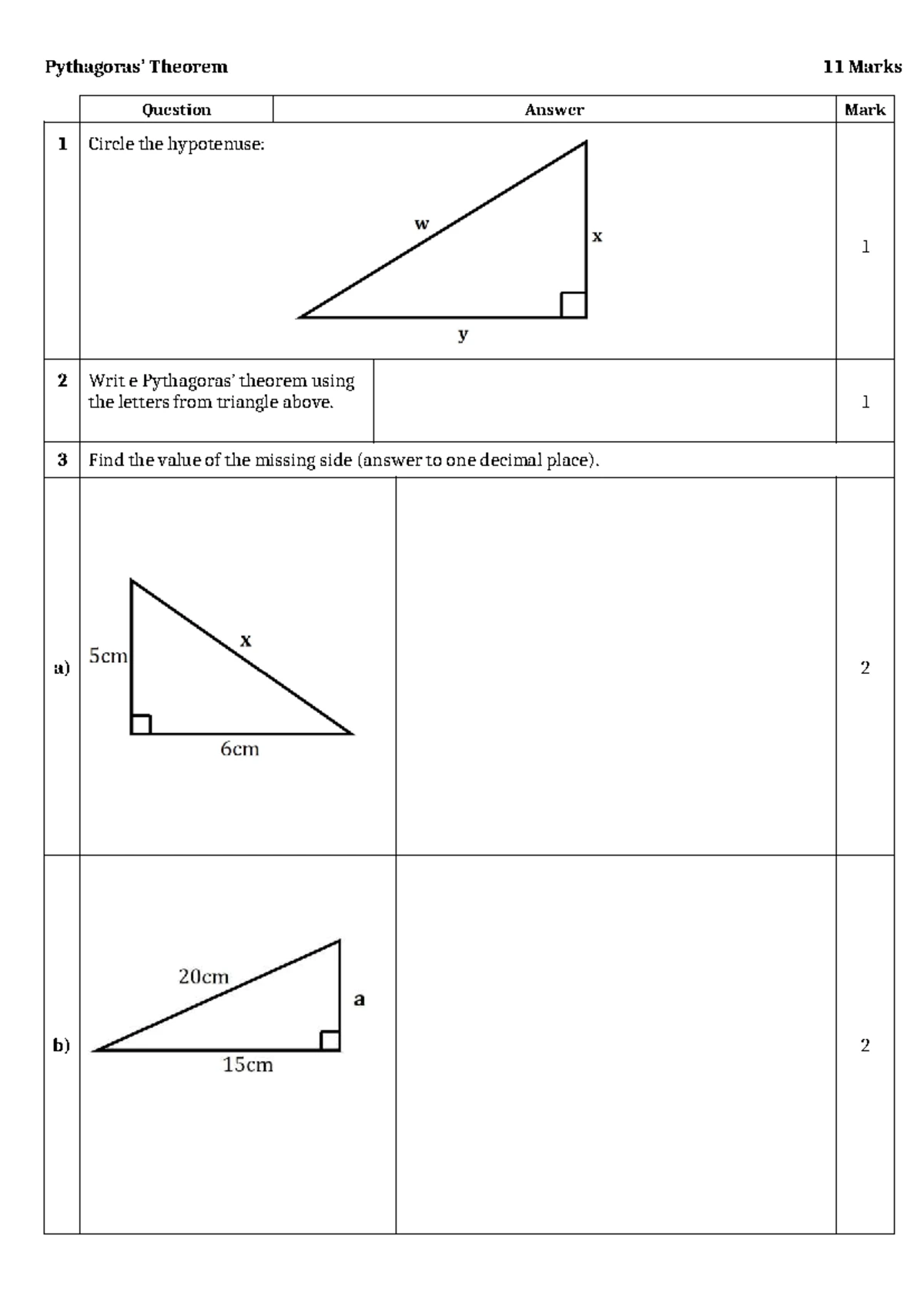 Year 8 Mathematics Algebra Practice Test 1 - Studocu