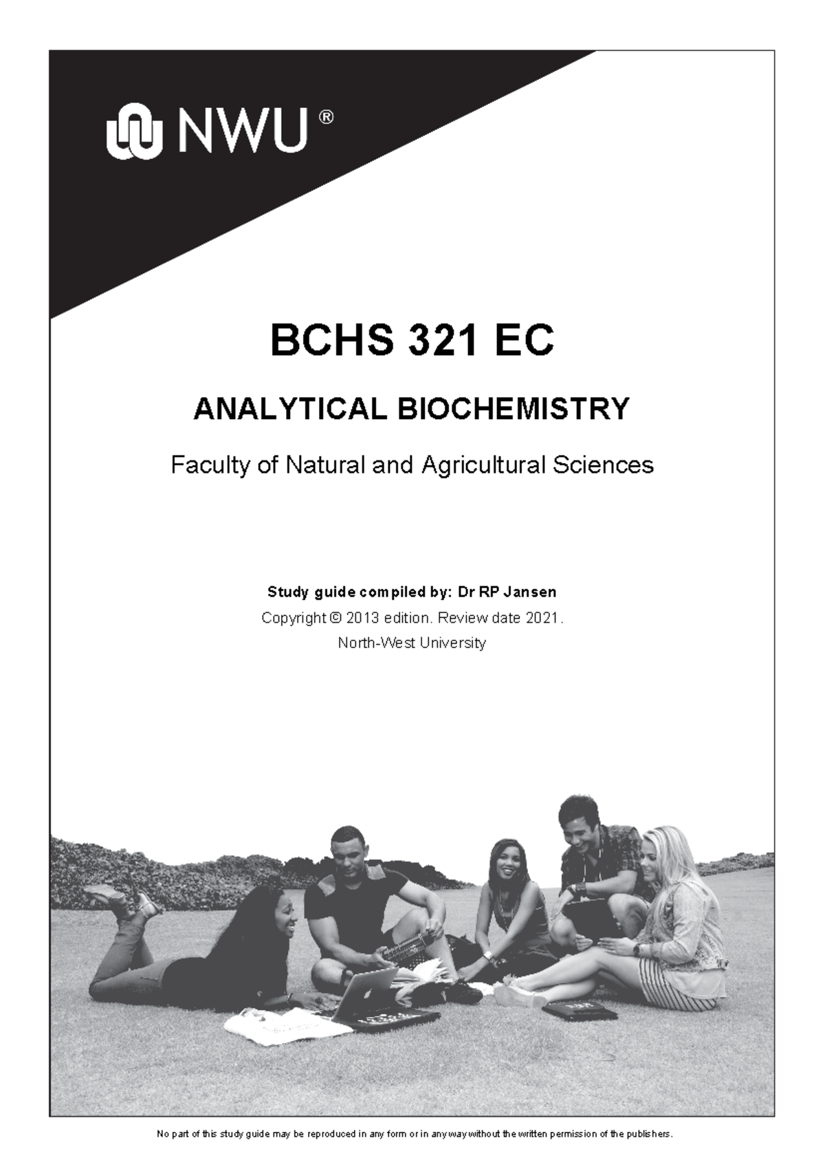 BCHS321 - Analytical Biochemistry Study Guide Overview (2021) - Studocu