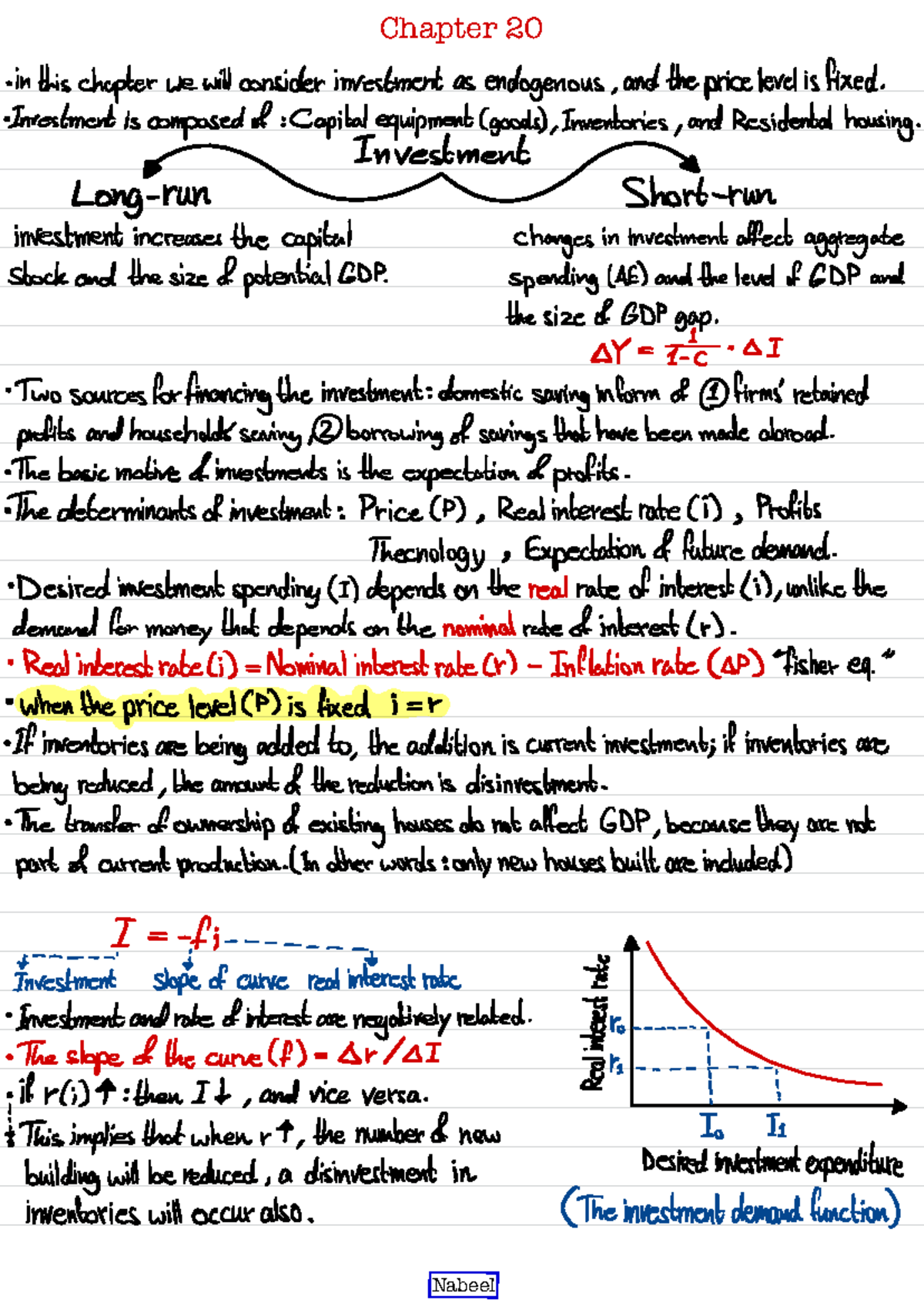 Ch. 20 - Lecture notes 20 - Chapter 20 in this chapter we will consider ...