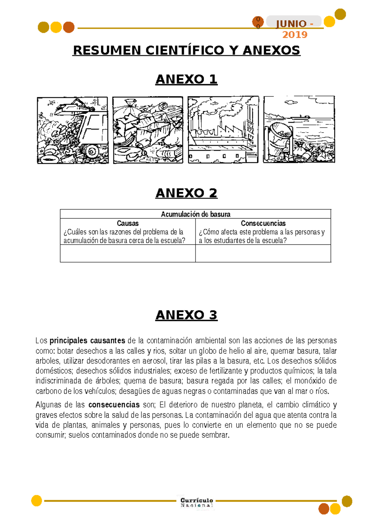 Causas y Consecuencias de la Acumulación de Basura - PS - Studocu