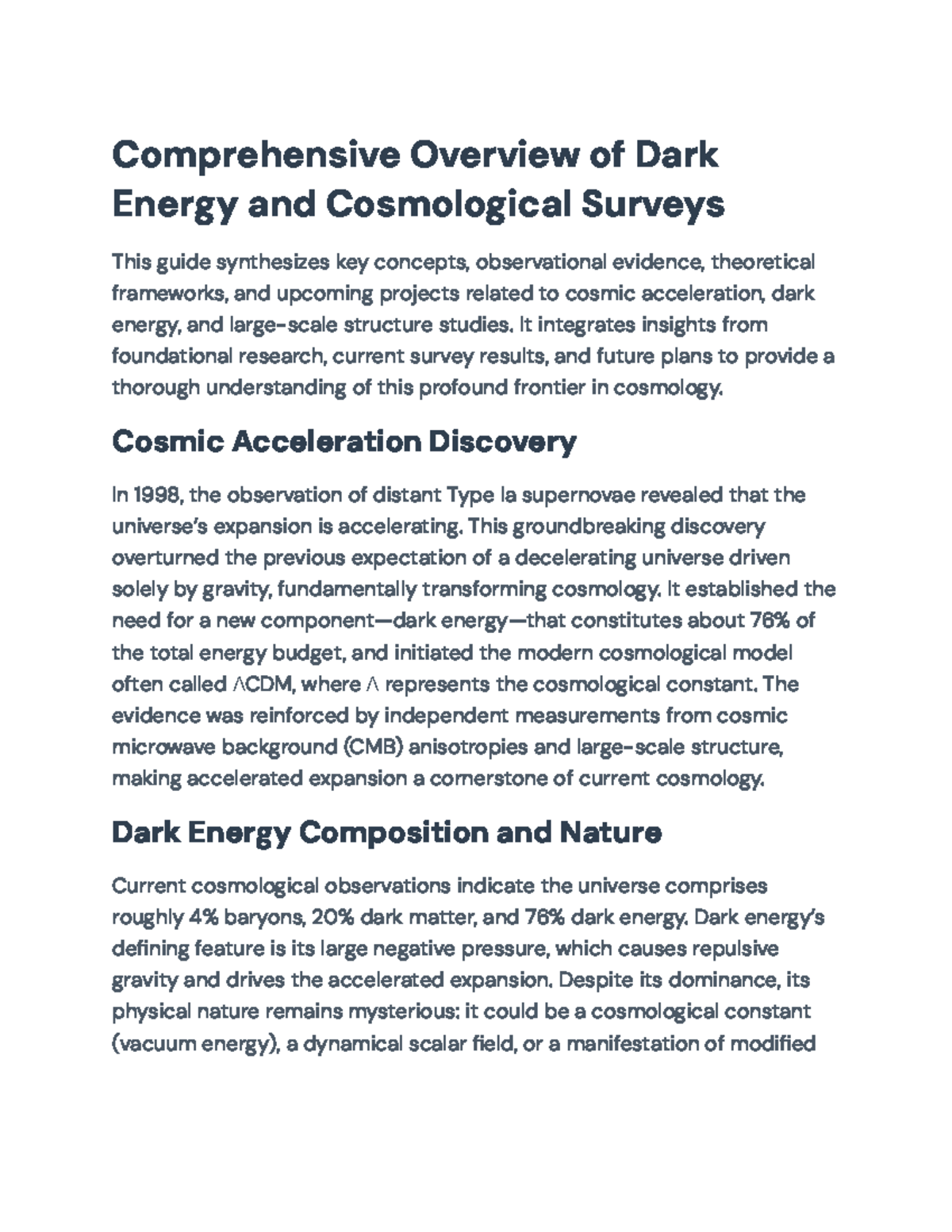 Comprehensive Guide to Dark Energy & JWST JADES Survey (ASTR 501) Studocu(01)