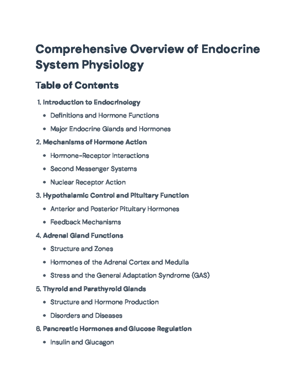 Endocrine System Physiology: Comprehensive Overview & Mechanisms ...