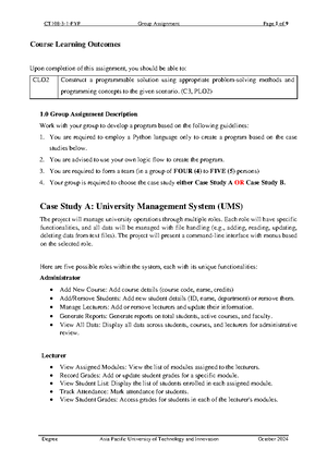 Python - sjkhwhkwehkjwehkjw - python programming - GROUP ASSIGNMENT ...