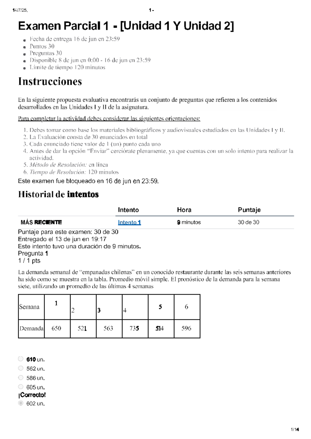 Examen Parcial 1: Gestión de Operaciones - Unidades I y II - Studocu