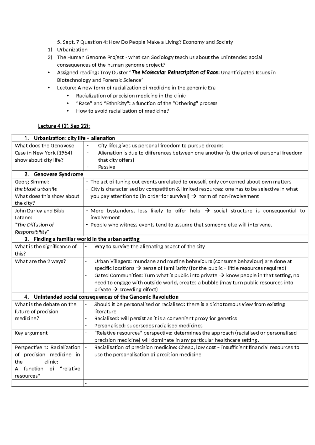 Lect 7 review analysis - Lecture notes for Lect 7 of HS1001 - Sept. 7 ...