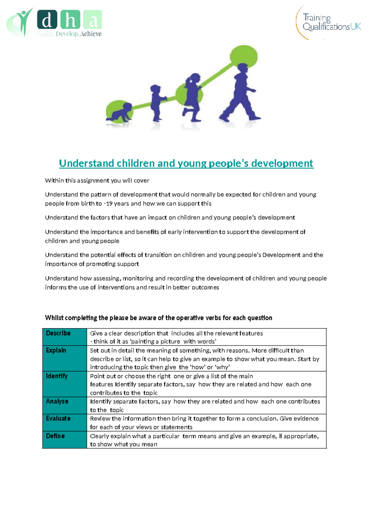 Understanding Children and Young People's Development (Session 1) - Studocu