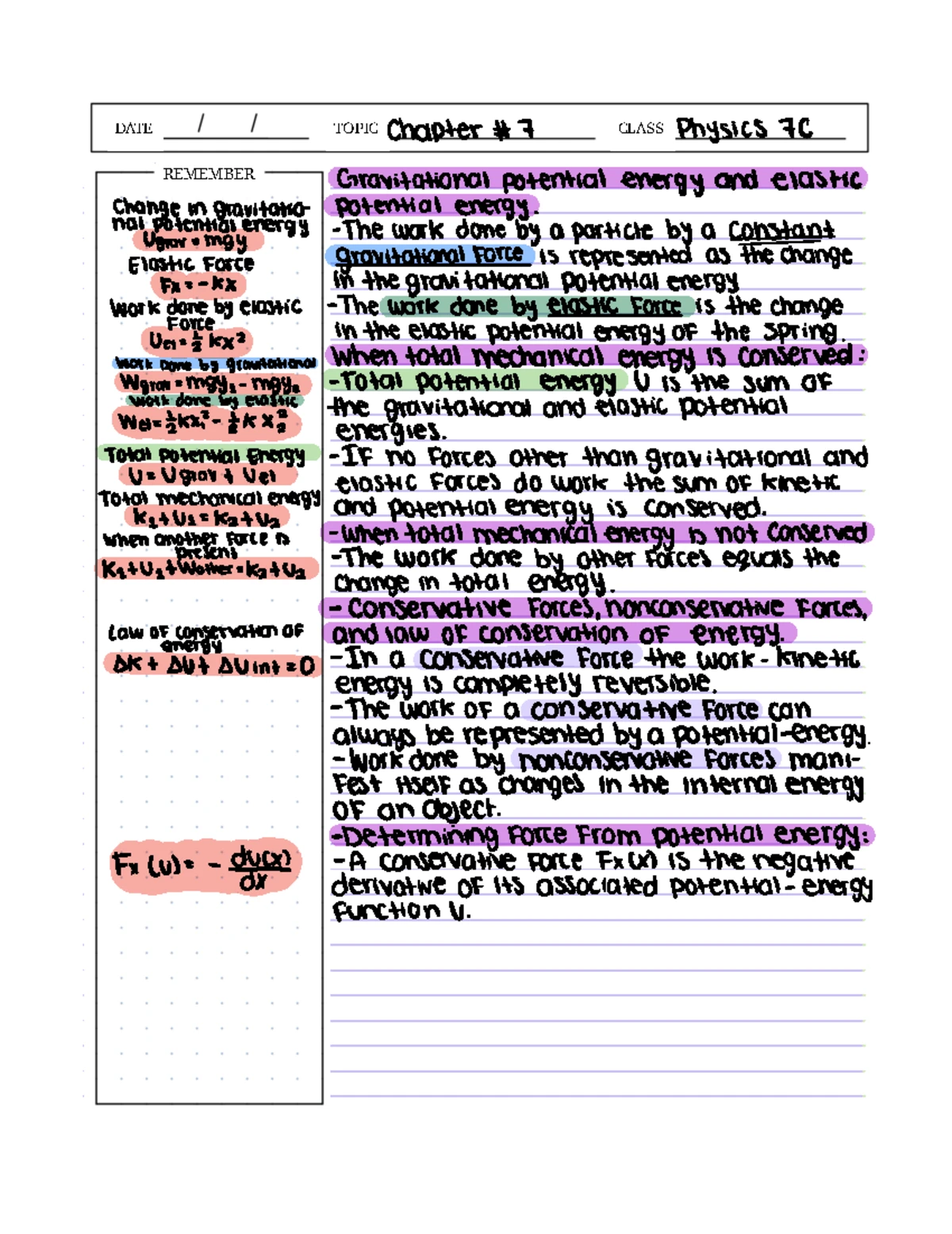 Physics 7C Notes - Physics 7C Notes Chapter 4 - Newton’s Laws of Motion ...