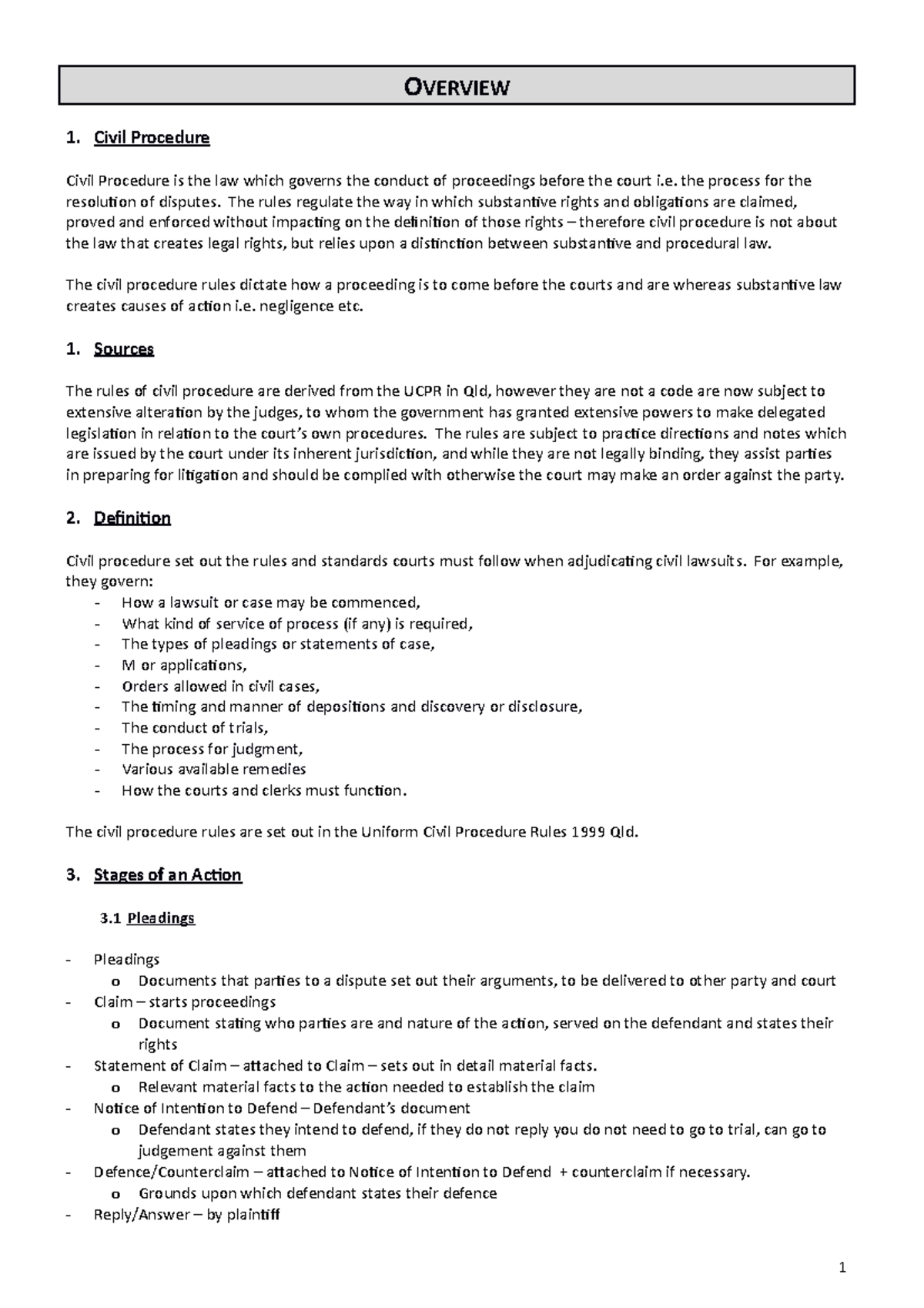 Lwb483 Civil Procedure Final Exam Notes: Key Concepts & Rules - Studocu