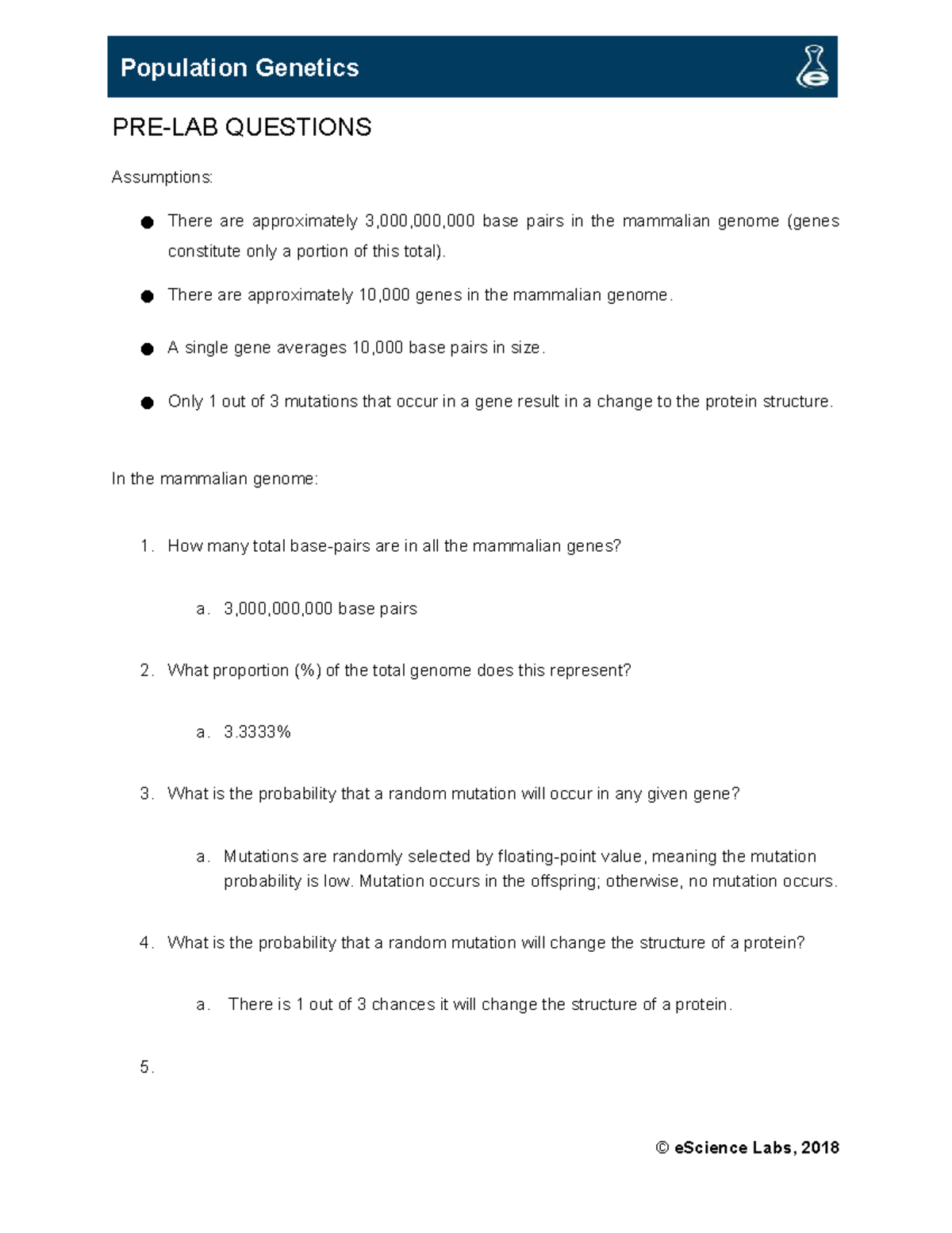 IB 1108 L15 Population Genetics Lab Questions and Experiments - Studocu