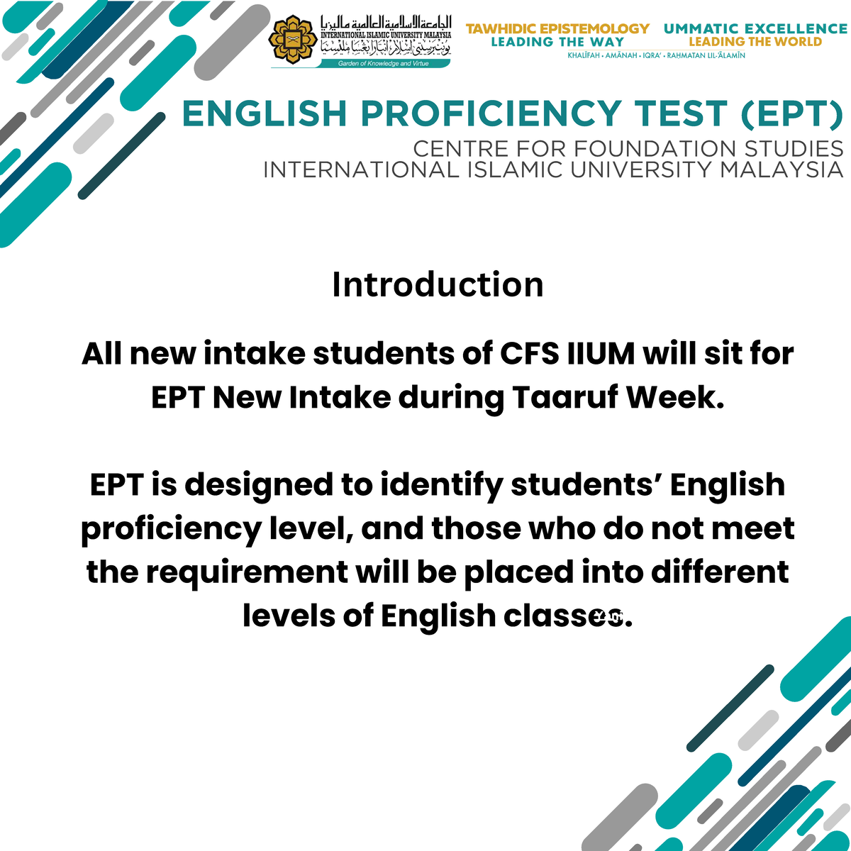 English Proficiency Test (EPT) Overview - CFS IIUM - Studocu