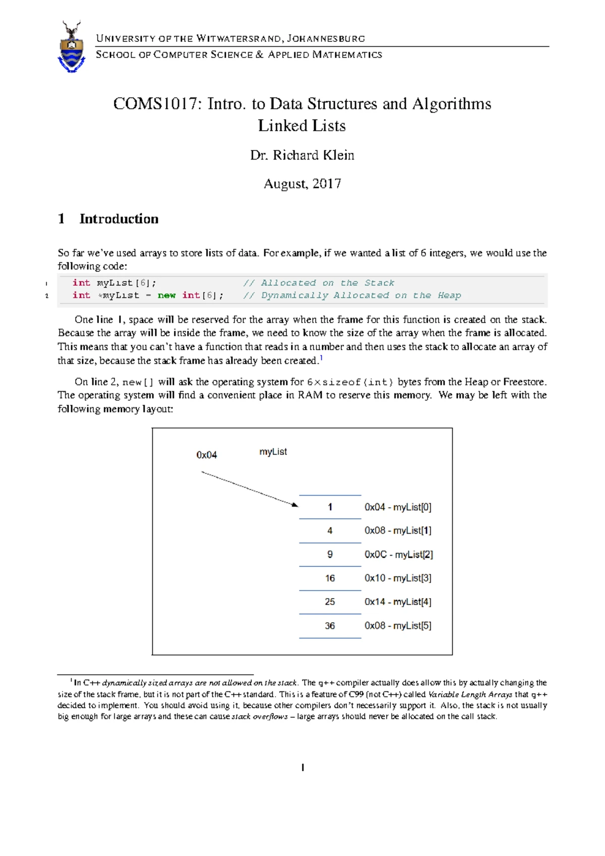 CSC1015F 2025 Course Notes for Computer Science Students - Studocu