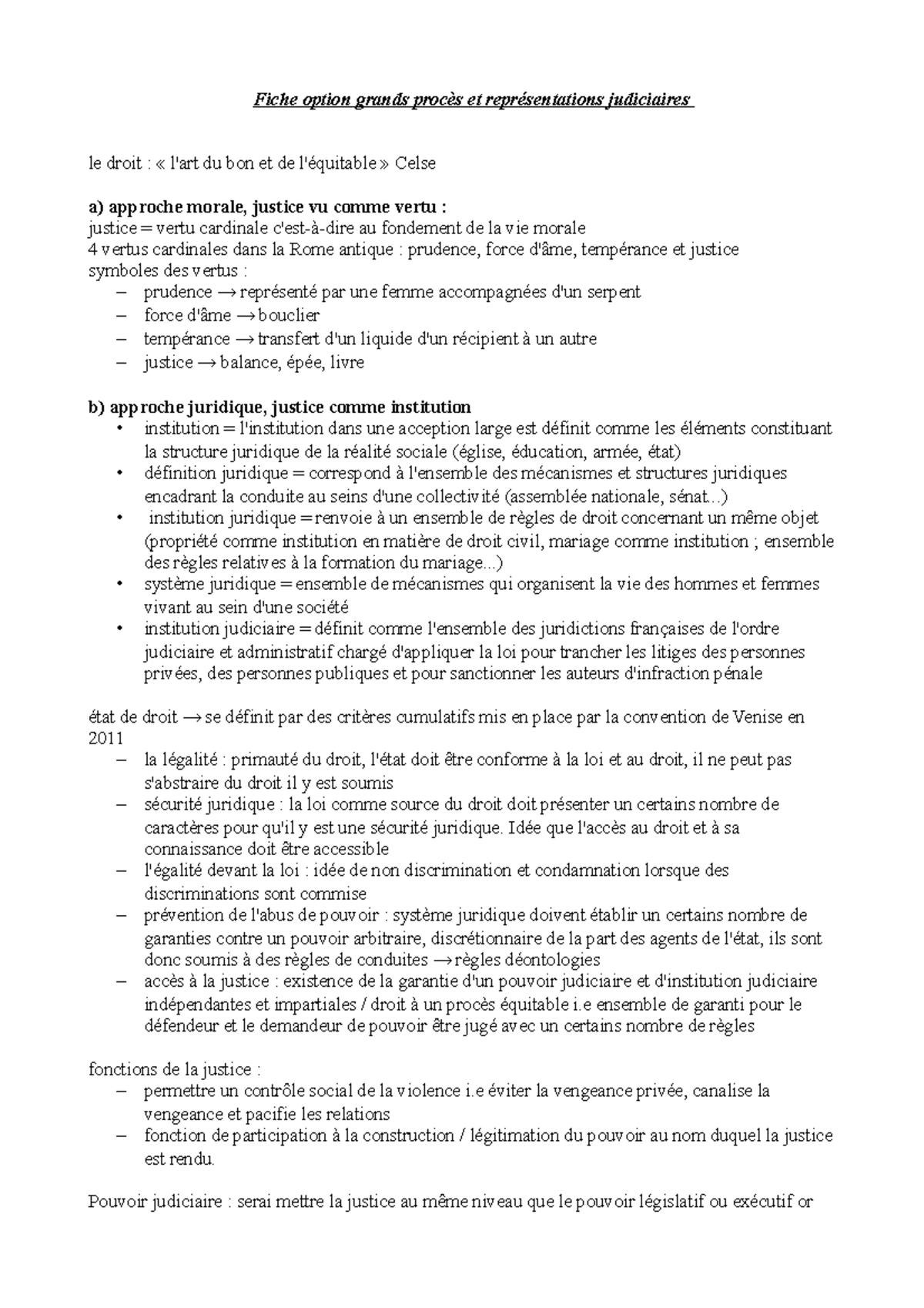 Fiche Option Grands Procès et Représentations Judiciaires L1 S1 2023/ ...