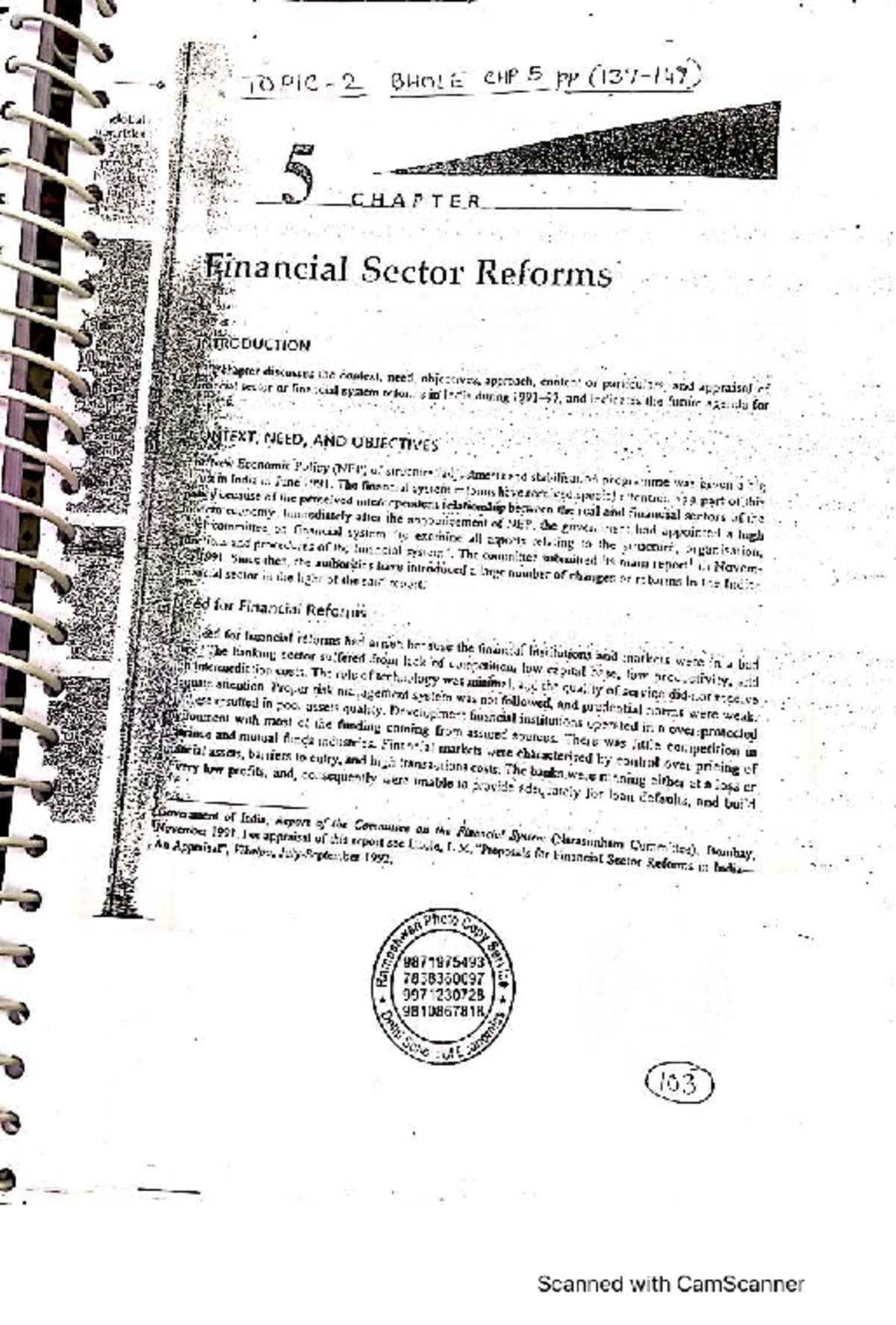 CHAPTER 5: Financial Sector Reforms and Their Impact on the Economy ...