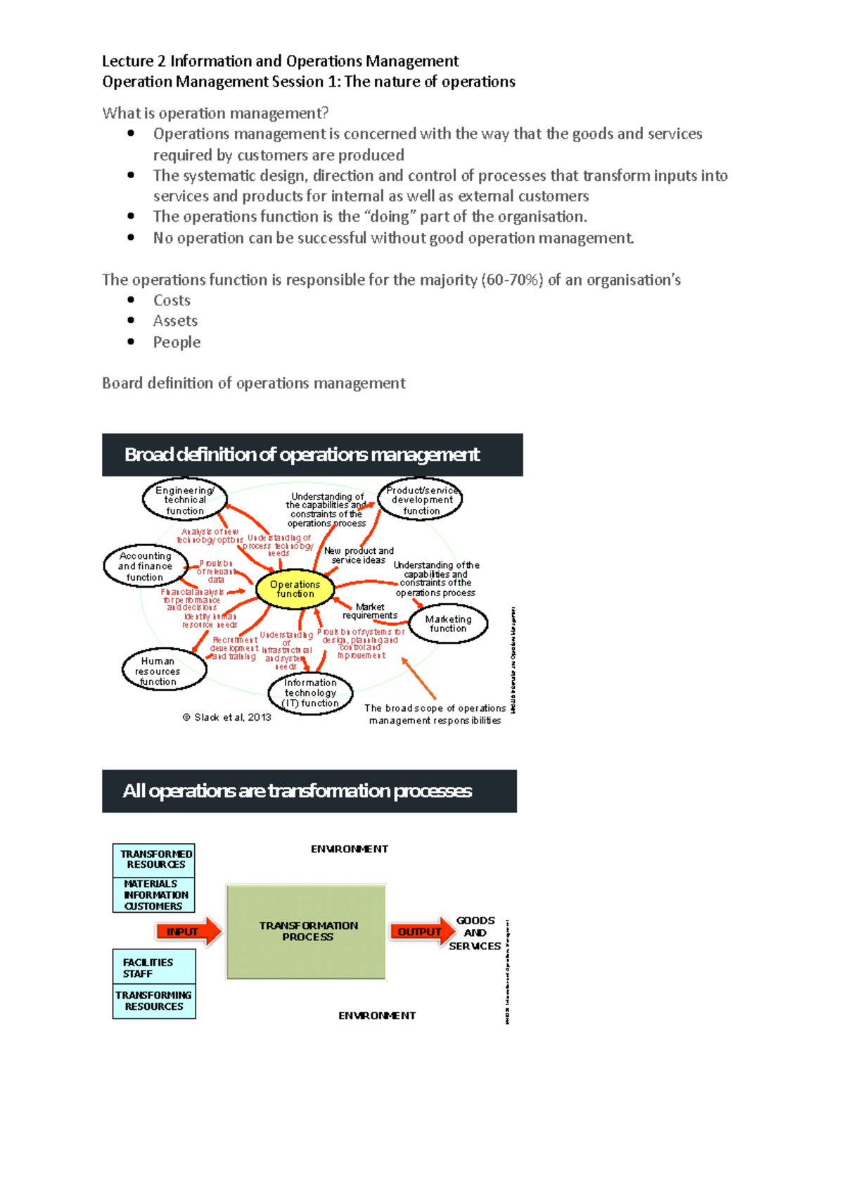 MN5336: Lecture 2 on Operations Management - Nature & Strategy Insights ...