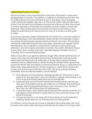 The Classical Thread Model - The Classical Thread Model After examining ...