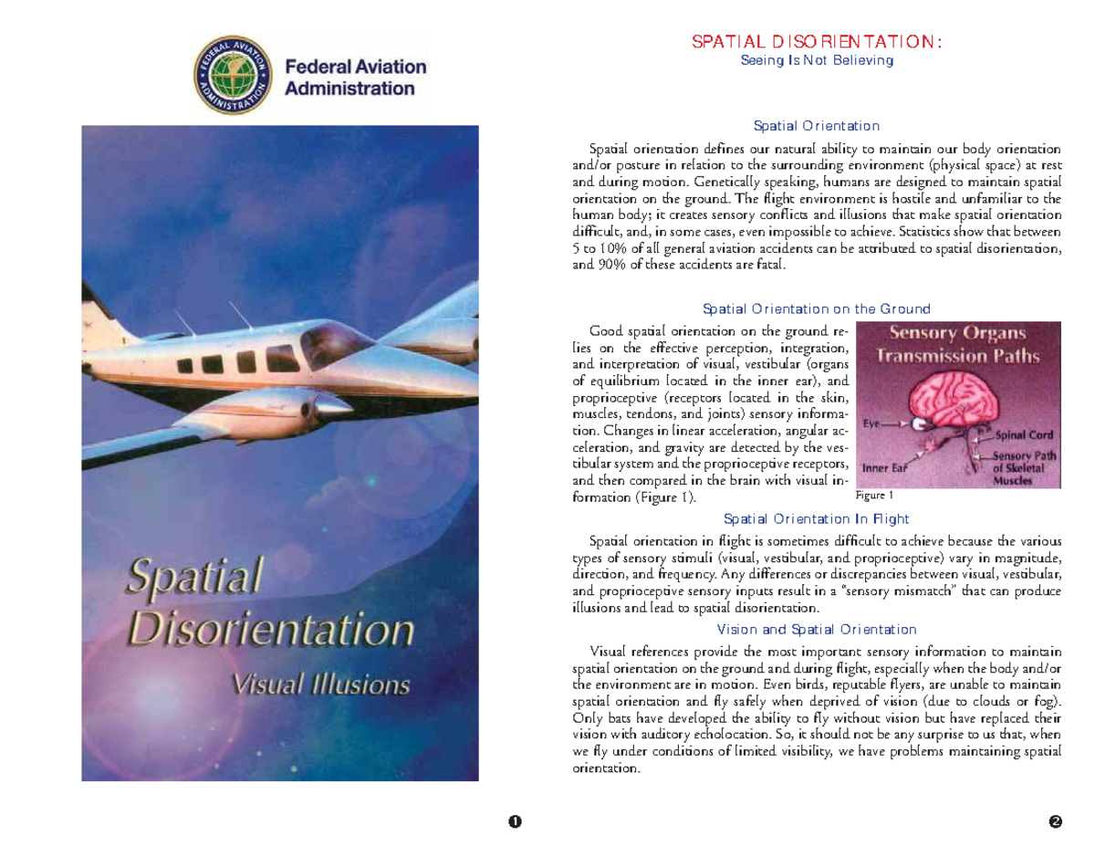 SPATIAL DISORIENTATION: Understanding Visual Illusions in Flight - Studocu