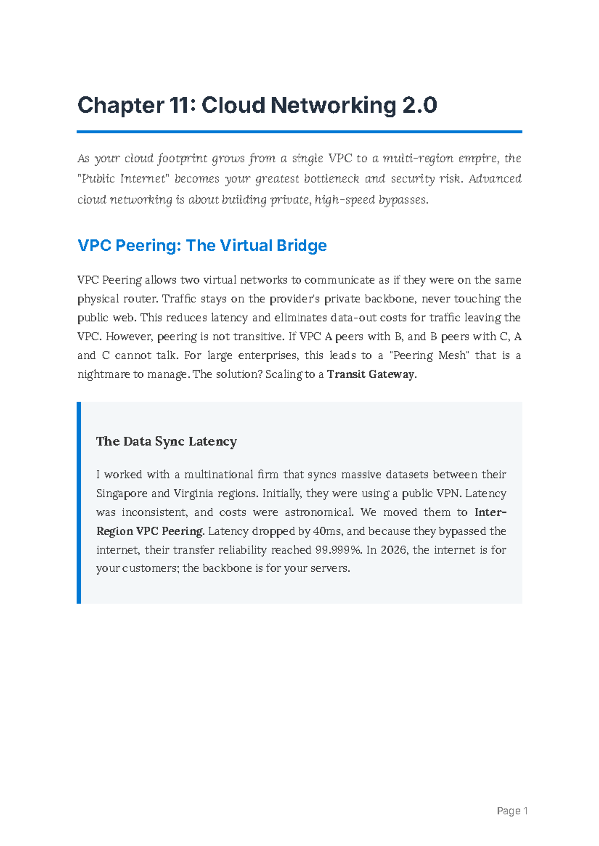 Chapter 11: Advanced Cloud Networking Strategies - Studocu