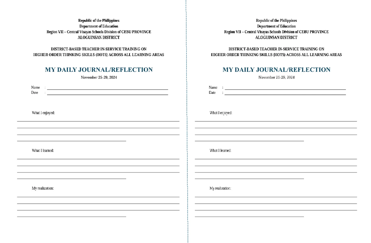 Enclosure to DepEd Memorandum No. 2025: Guidelines for National ...
