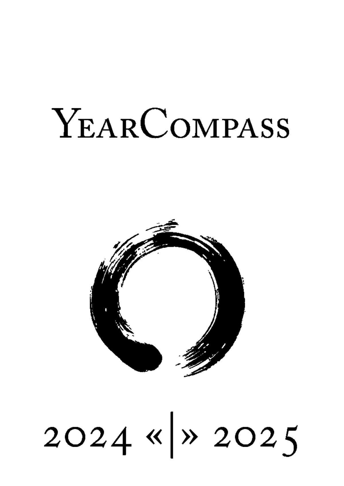 En GB Year Compass booklet A4 fillable 2024 «» 2025