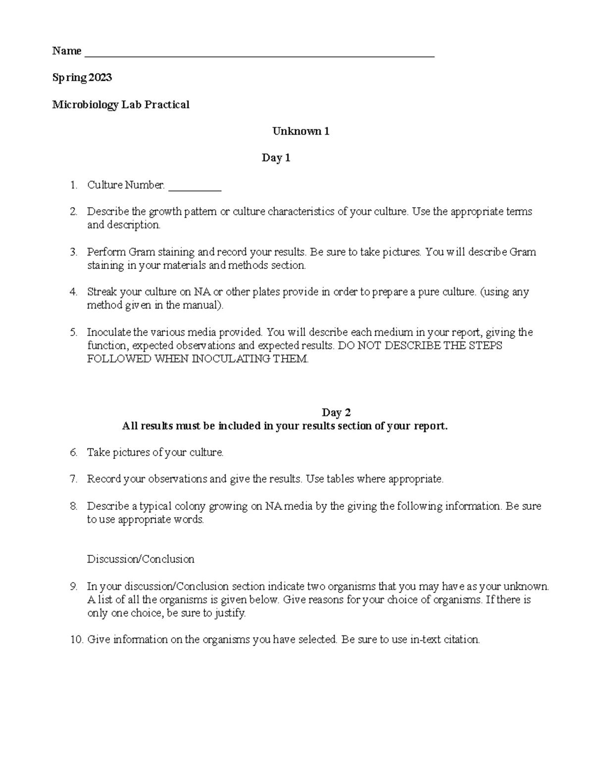 Acid fast lab report - Acid-Fast stain Results and observation: Record ...