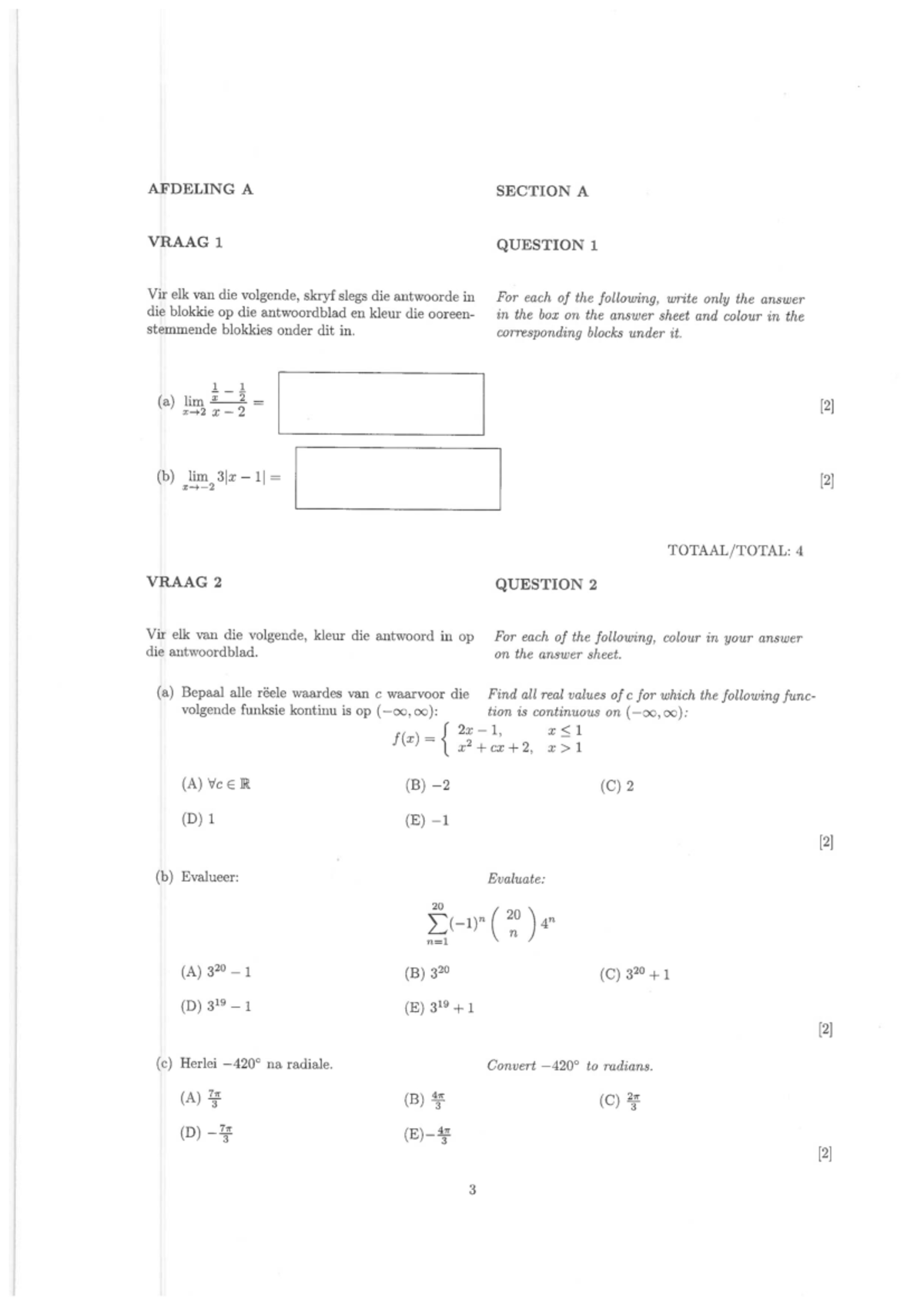 A1 2019 - A Section A Test Questions and Answers - Studocu