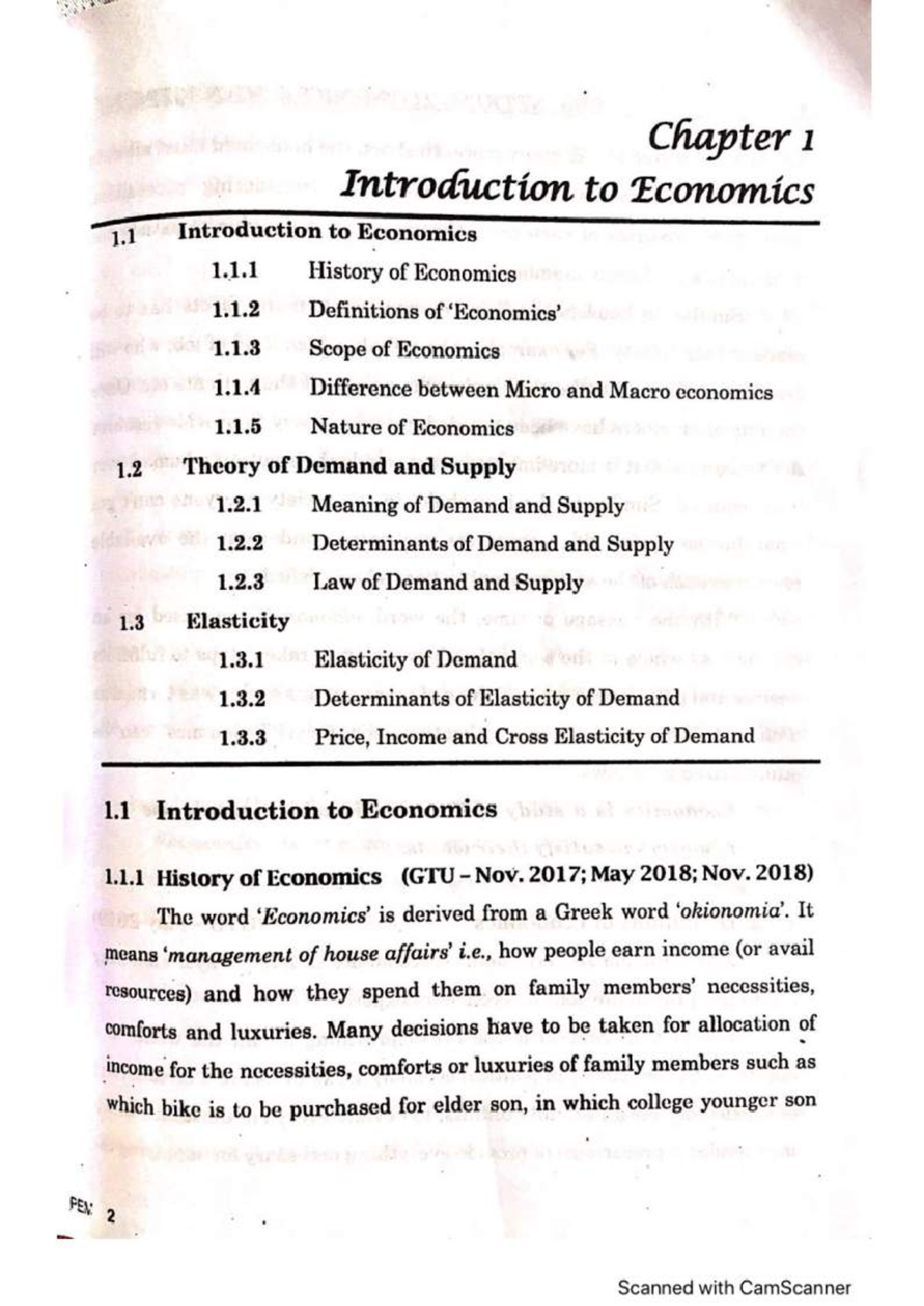 Chapter 1: Introduction to Economics (ENG 101) - Key Concepts and ...