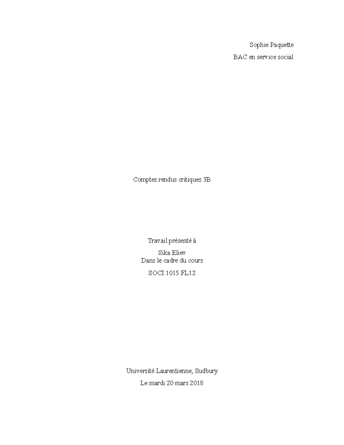 Exam 16 April 2018, questions and answers - Sophie Paquette BAC en ...