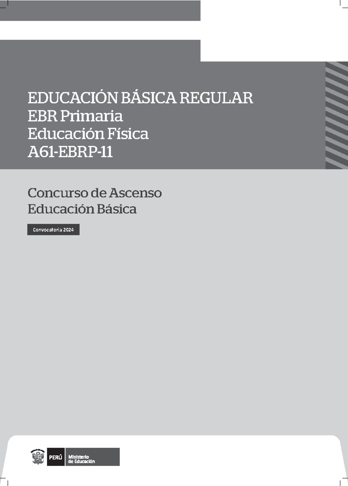 11733427265 A61 EBRP 11 Educación Física - Concurso de Ascenso 2024 ...