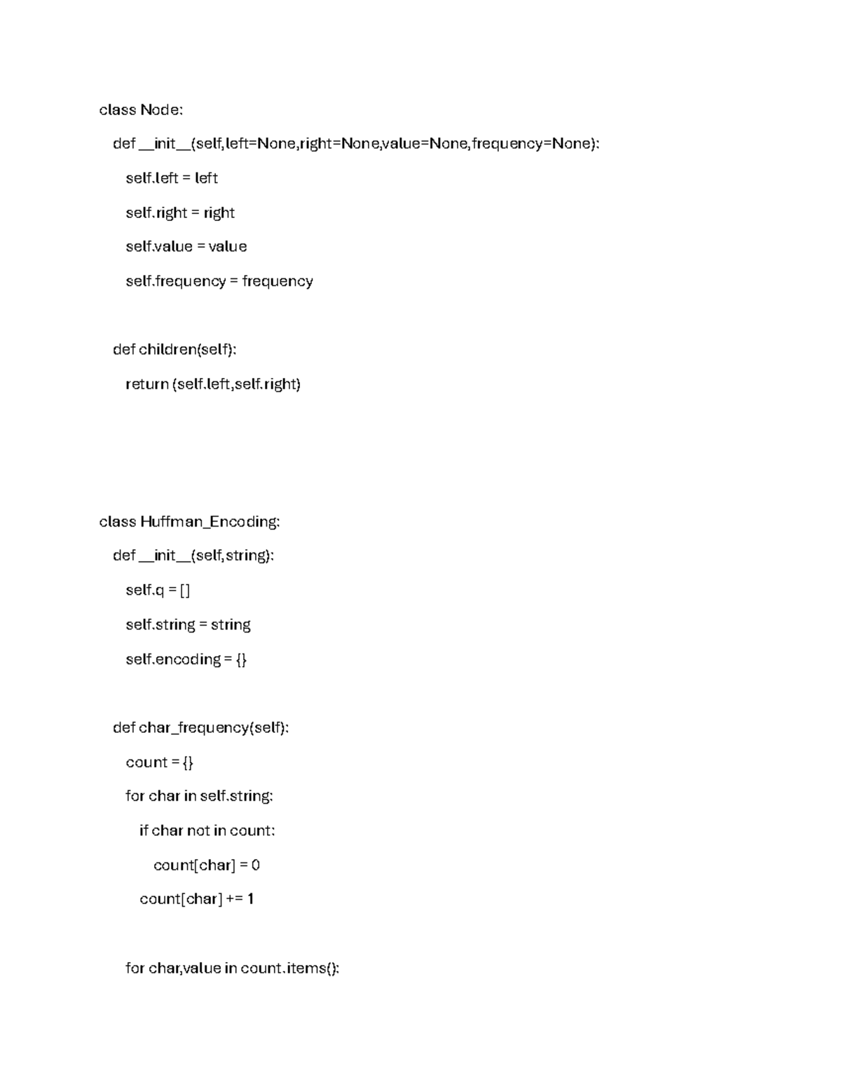 Assignment 2 - Huffman Encoding Implementation and Analysis - Studocu