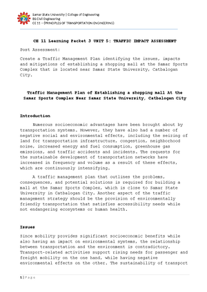 Construction Materials AND Testing- Exercises NO. 1 - CONSTRUCTION ...