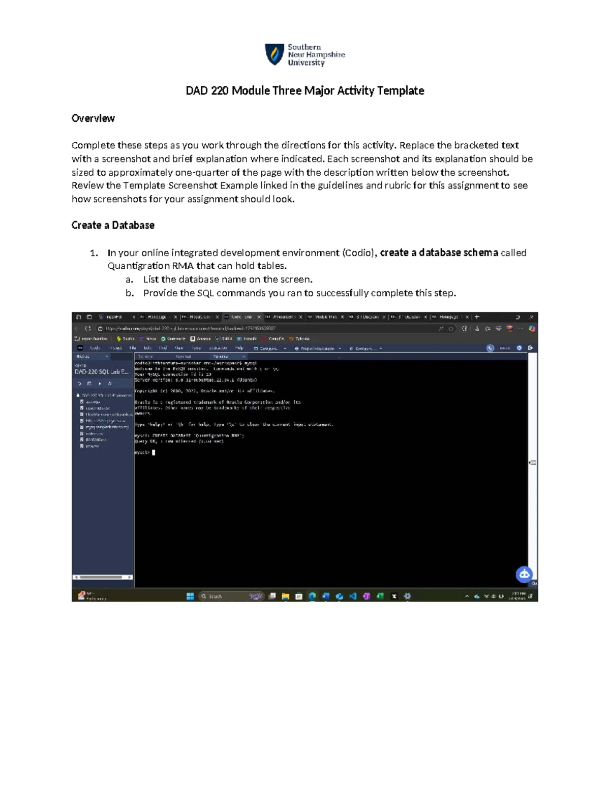 DAD 220 Module Three Lab: Table Joins and Data Management - Studocu