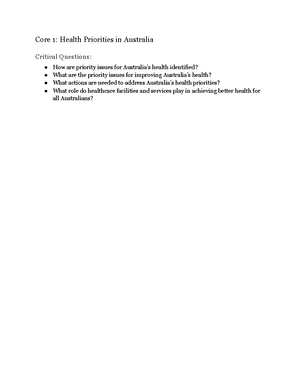 YR12 PDHPE Core 1 CQ3 Booklet: Strategies for Promoting Individual ...
