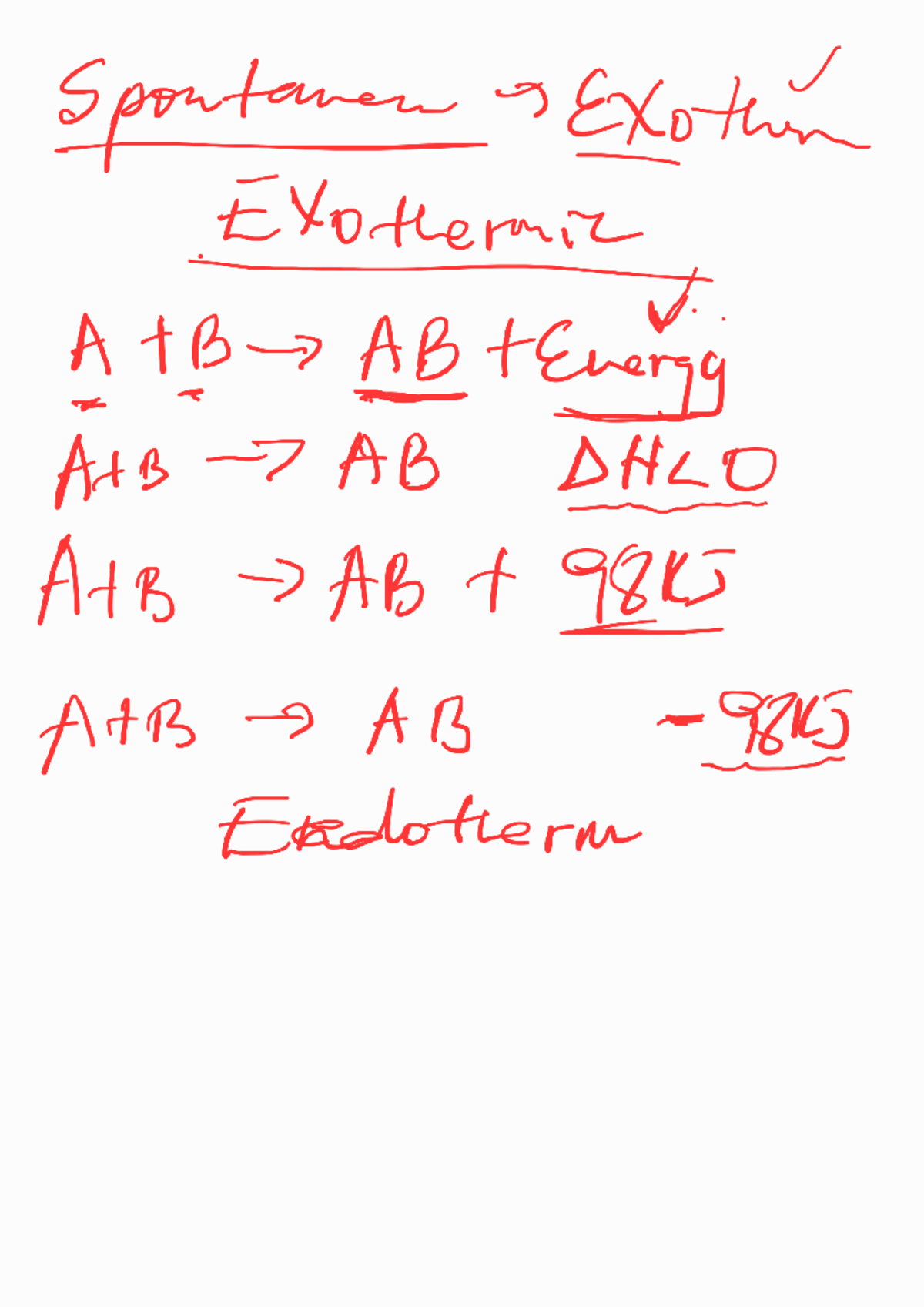 Notes 250428 193709 - Summarize - Spontamen Exother EXothermic A B a AB ...