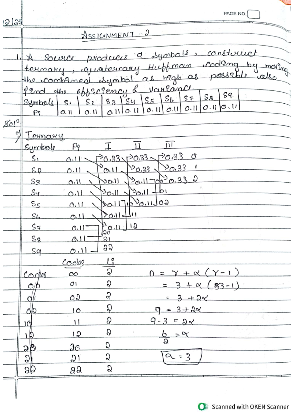 DC Assignment 2: Huffman Coding and Error Correction Techniques - Studocu