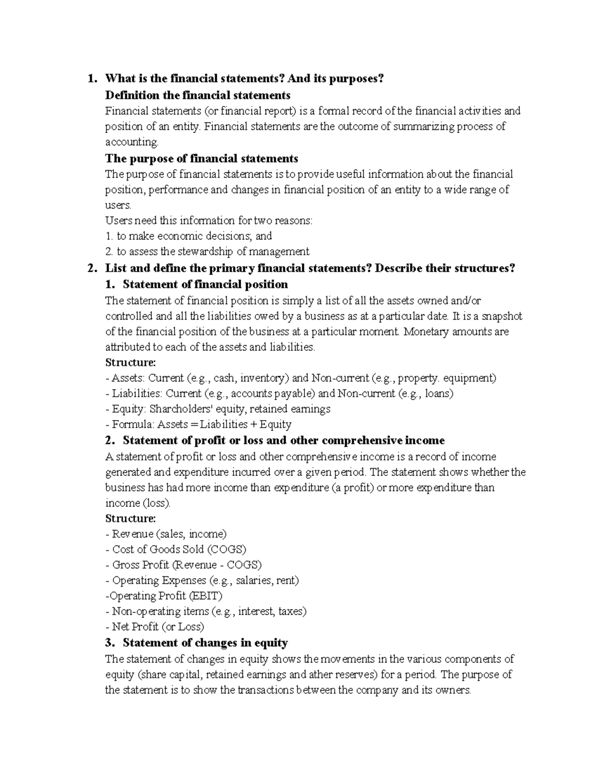 Financial Reporting (EX): Understanding Financial Statements & Their ...