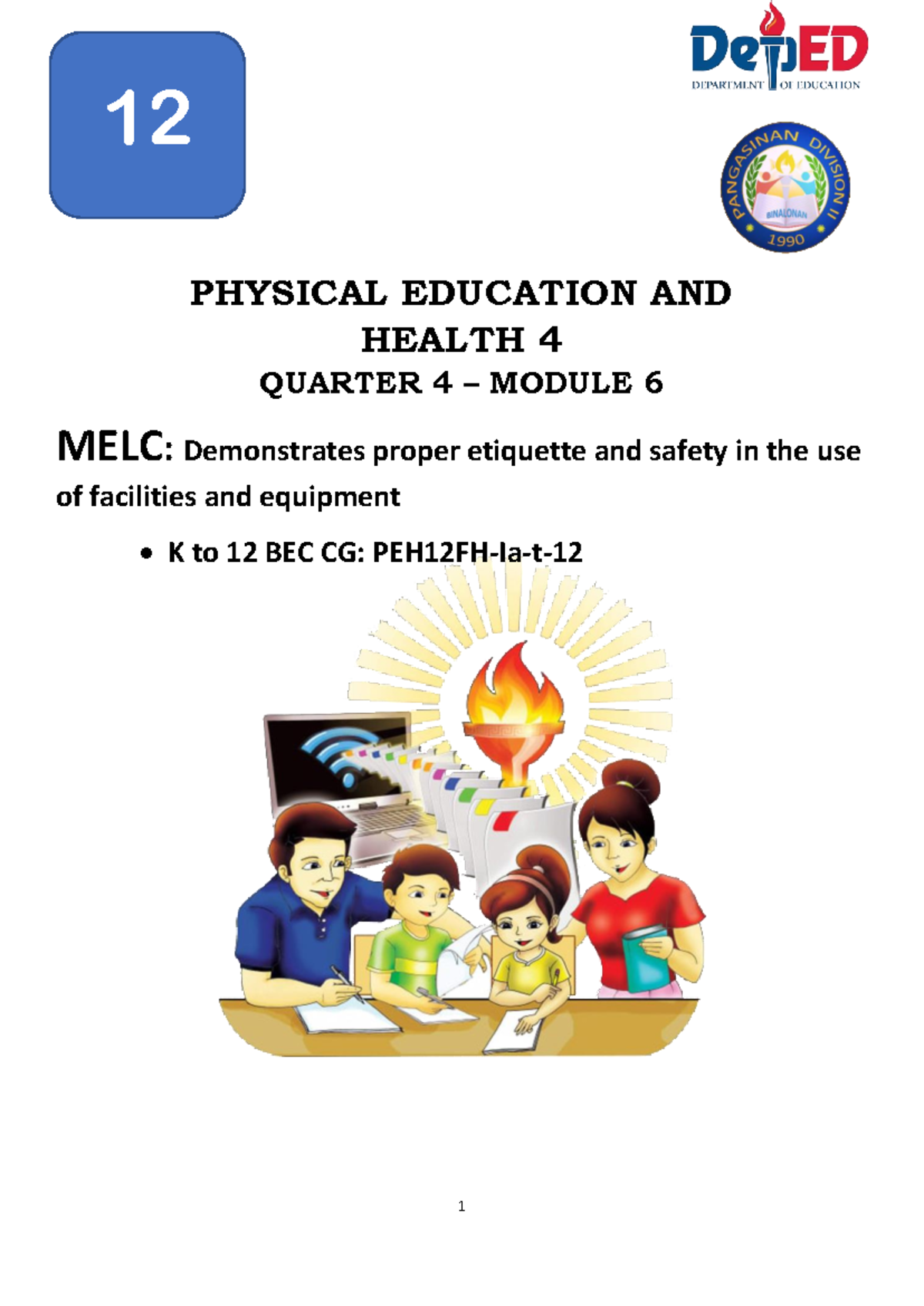 PEH 4: Revised Week 6 SELF Learning Module on Exercise Safety - Studocu