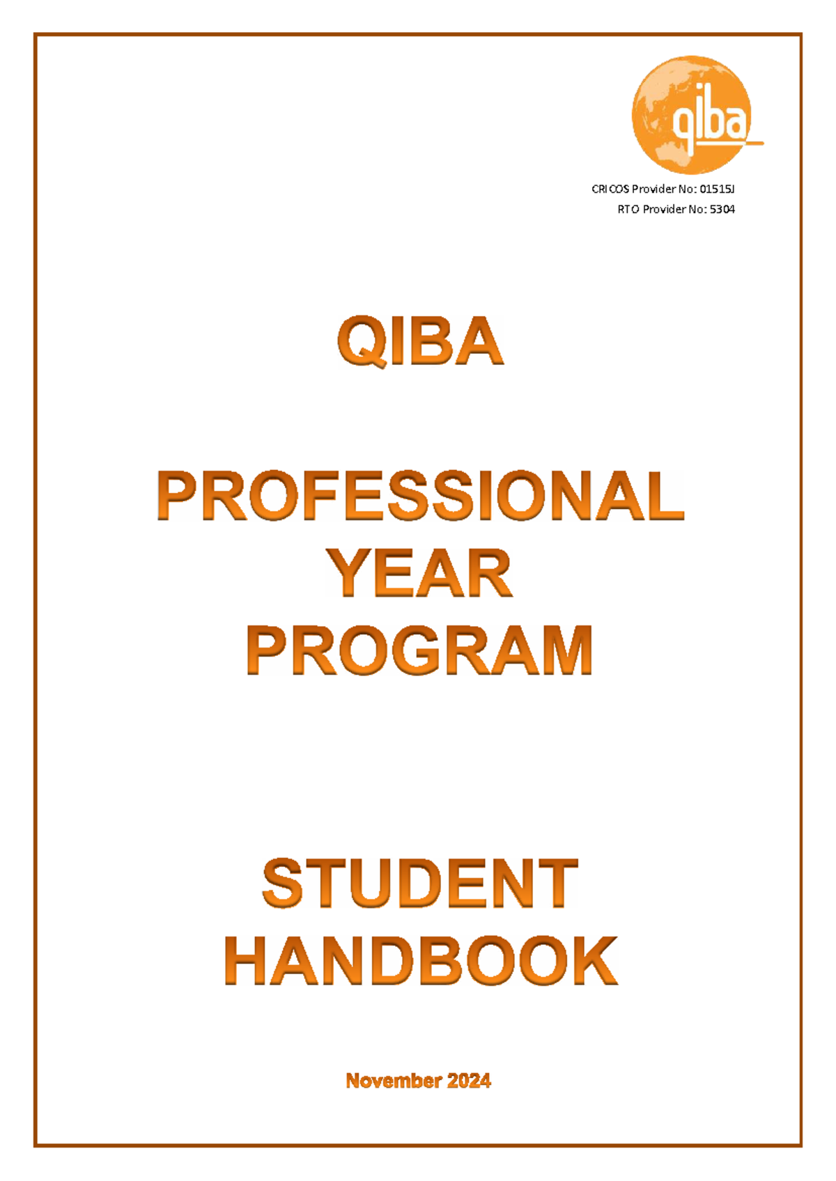 QIBA PYP Student Handbook ICT APYP V3.7 - November 2024 Edition - Studocu