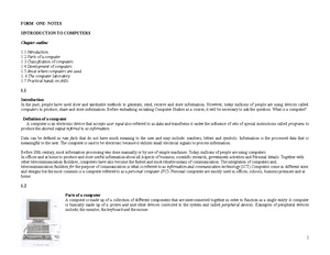 Computer Studies END TERM 1 EXAM 2020 FORM 2 - ARABUKO FOREST HIGH ...