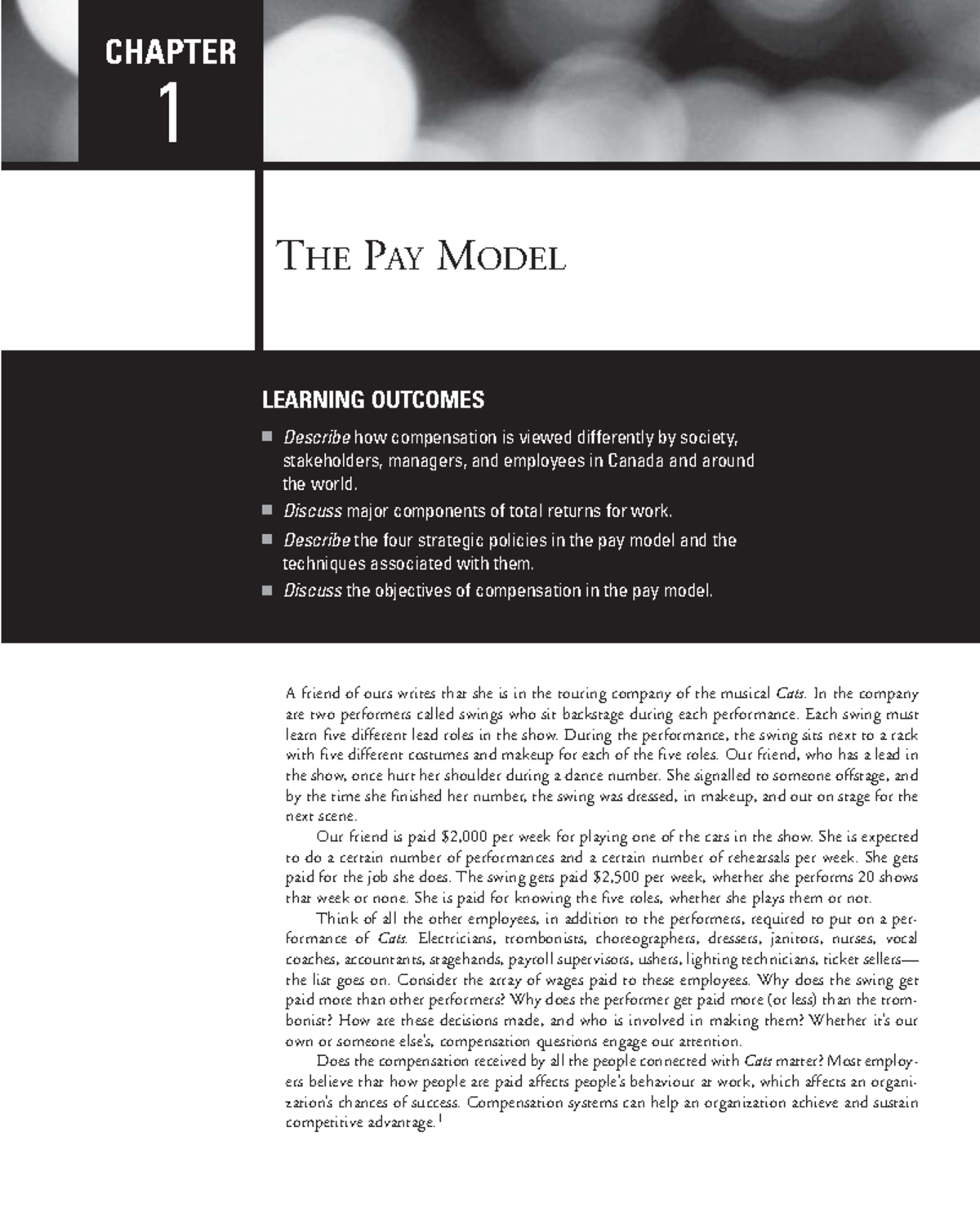 Chapter 1 Pay Model (RM) - LEARNING OUTCOMES Describe how compensation ...