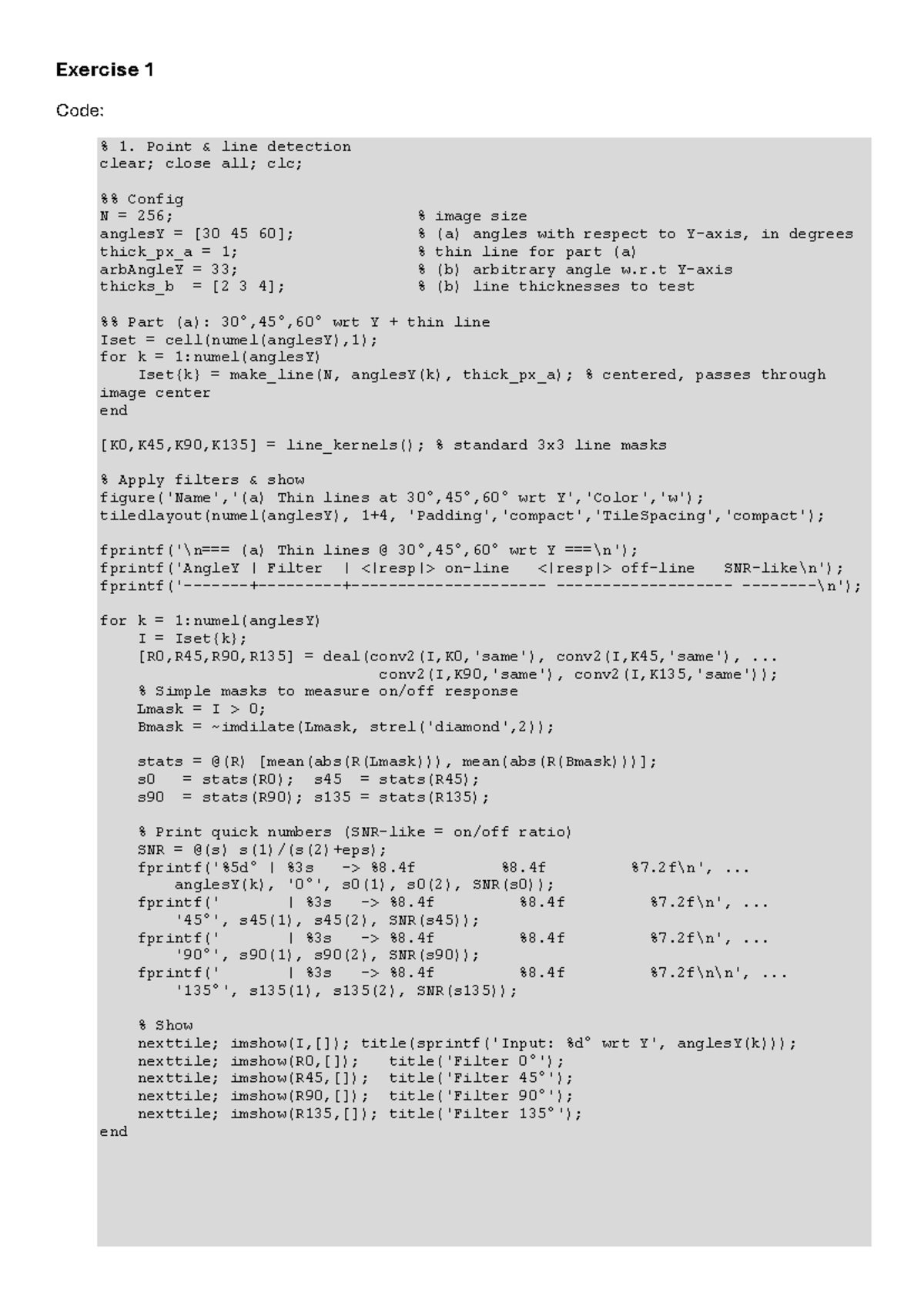 Image Segmentation Report: Exercise 1 & 2 Code Analysis - Studeersnel