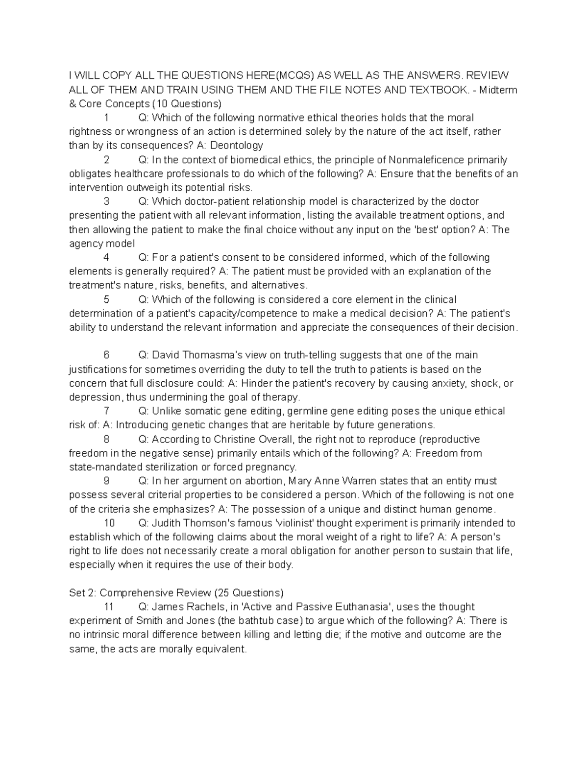 PHIL 235 - Final Exam Practice Questions & Answers Review - Studocu