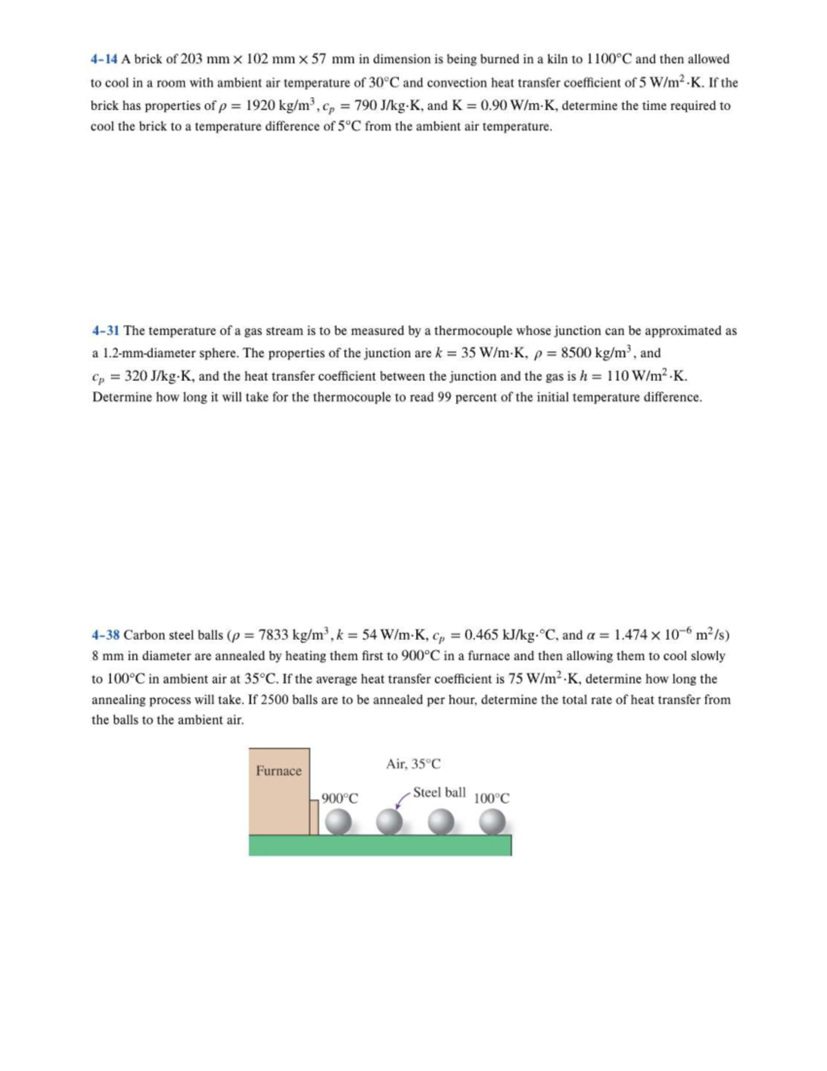 Thermal Analysis Problems in Heat Transfer - Chapter 4 - Studocu