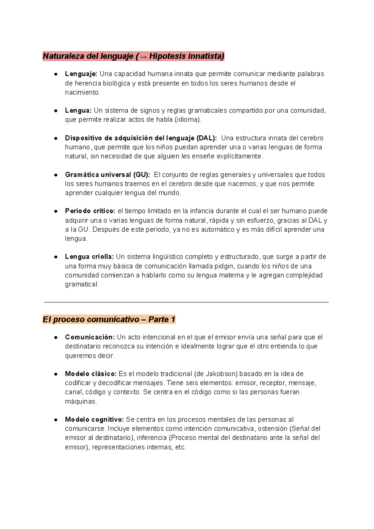 Glosario de Términos sobre Lenguaje y Comunicación - Studocu