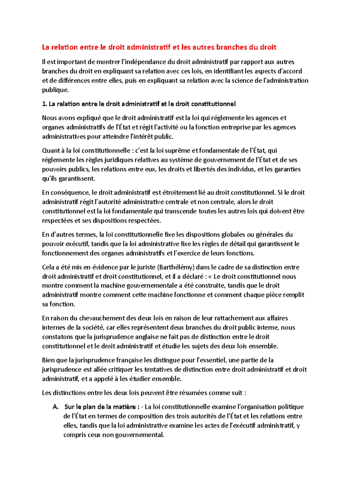 Les sources du droit administratif 1 - Et si la législation et la ...