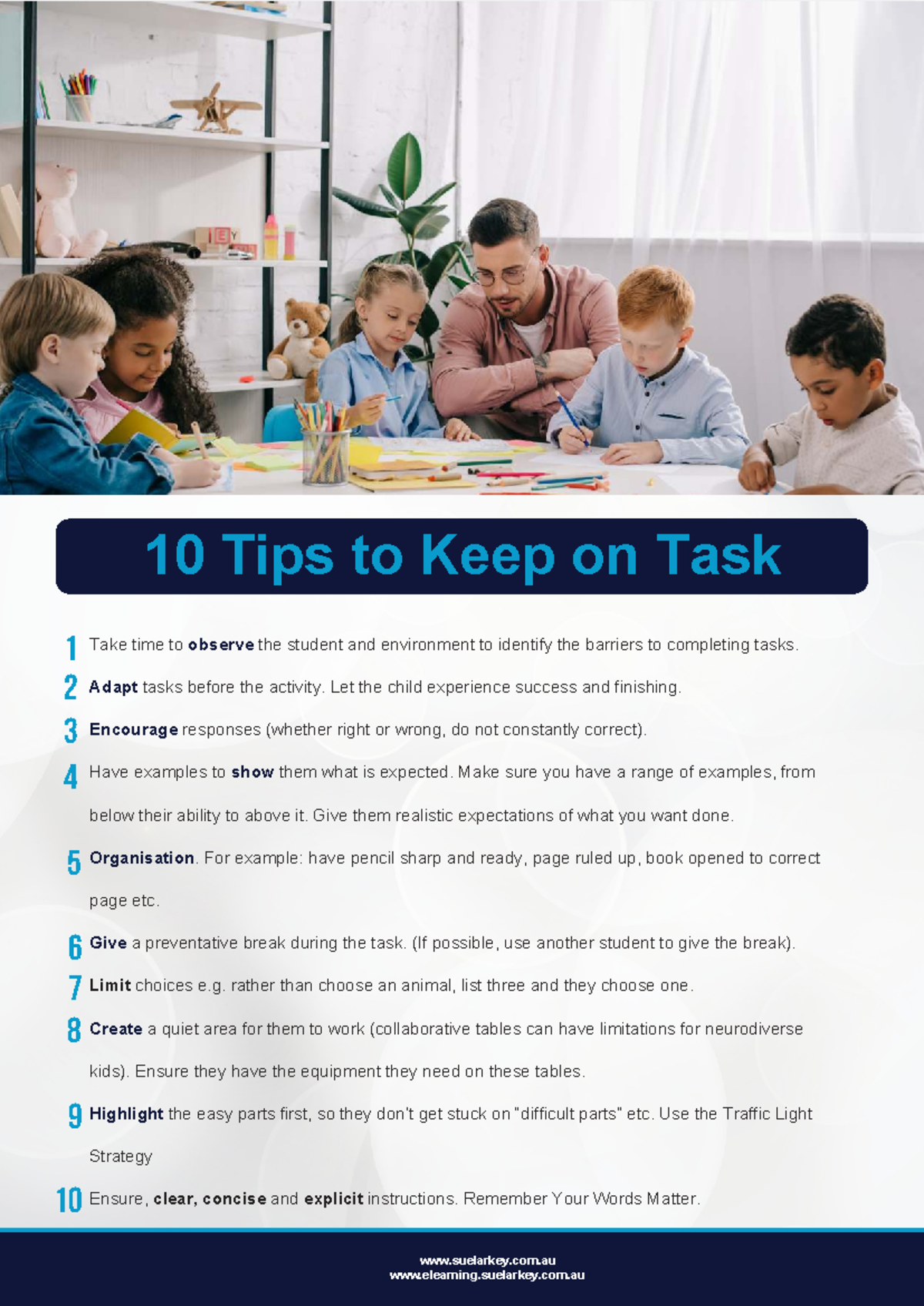 10 Tips for Keeping Students on Task: Strategies for Success - Studocu