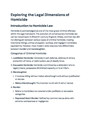Criminal Law Overview: Key Concepts & Case Summaries (CJS 101) - Studocu