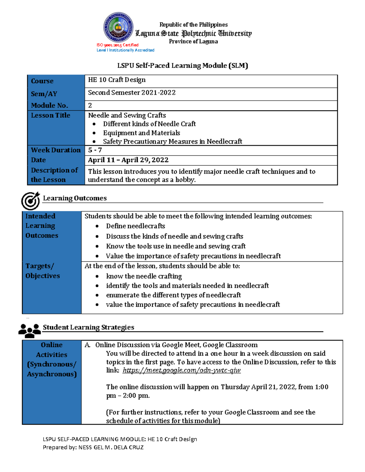 LSPU-Self-Paced-Modular- Module 2 - HE 10 - ISO 9001:2015 Certified ...