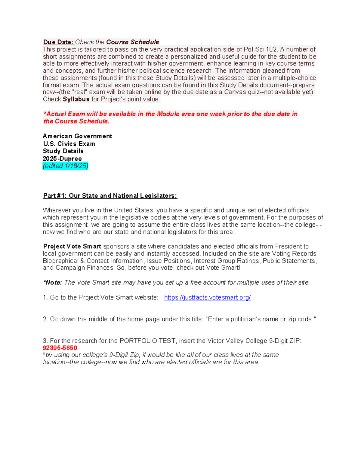 Pol Sci 102 U.S. Civics Exam Study Guide and Key Info 2025 - Studocu