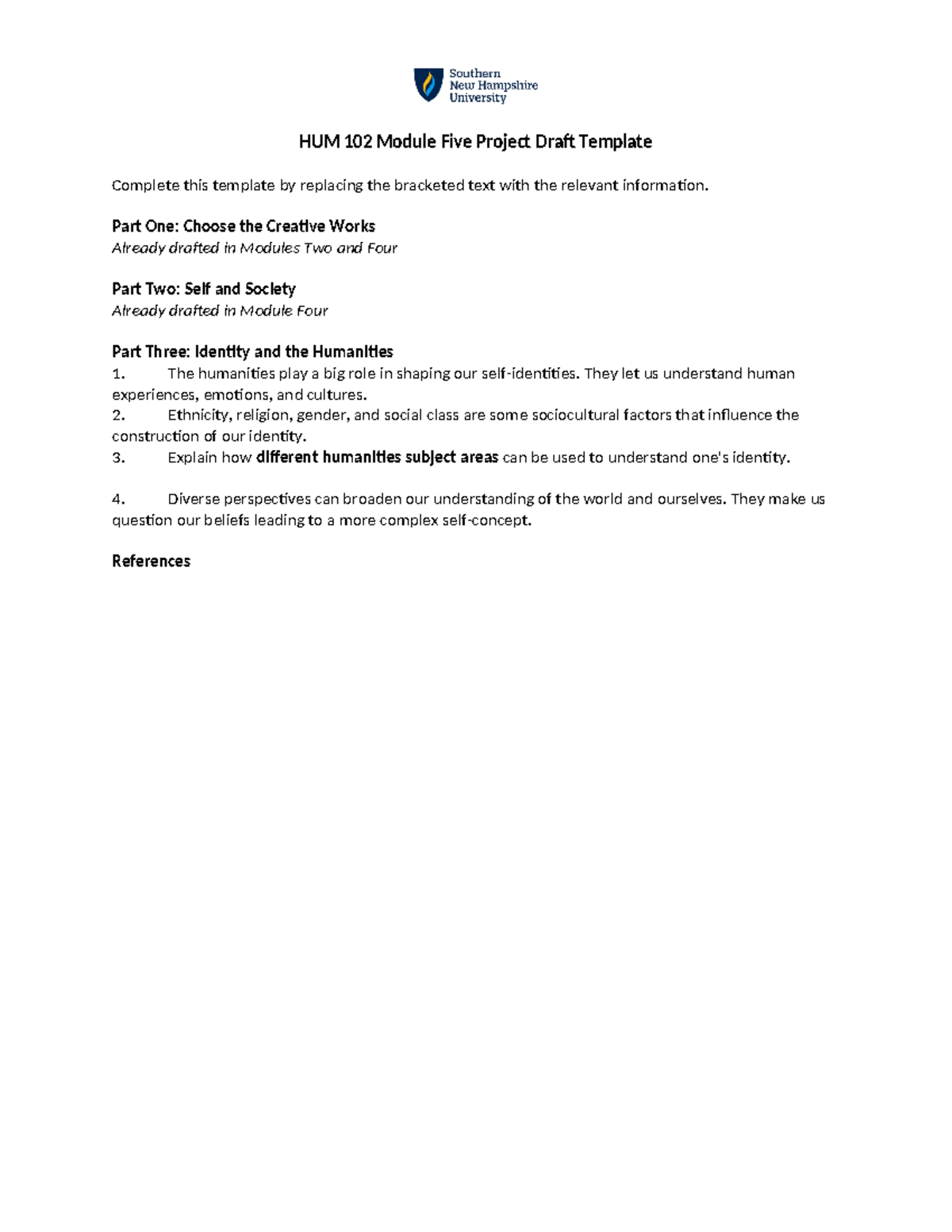 HUM 102 Final Project Draft: Exploring Identity and Society Concepts ...