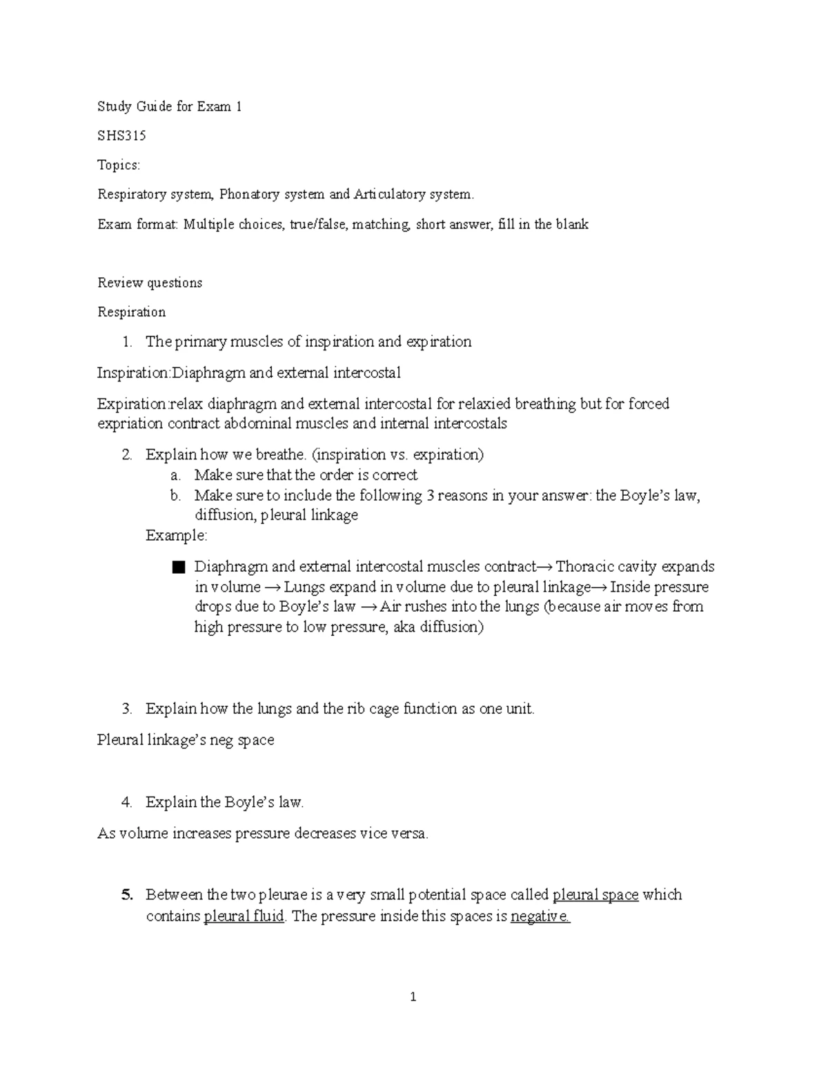 Acoustic Characteristics of Consonants - SHS Handout Notes - Studocu